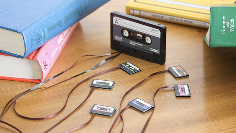 Illustration for article titled Cassette Tape Bookmarks Adorably Pair Two Dead Forms of Media